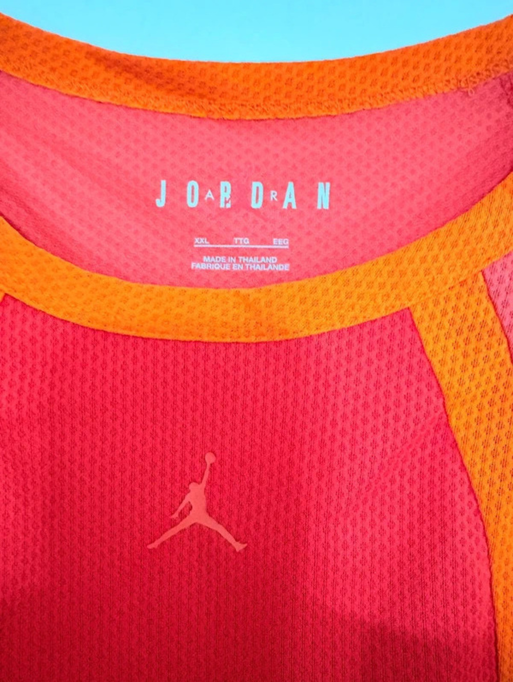 Jordan Jumpman Mesh Basketball Tank Top - Pink & Orange - Women's XXL